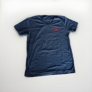 Mens Blue LAFD V Neck Shirt Station 134 Size Large